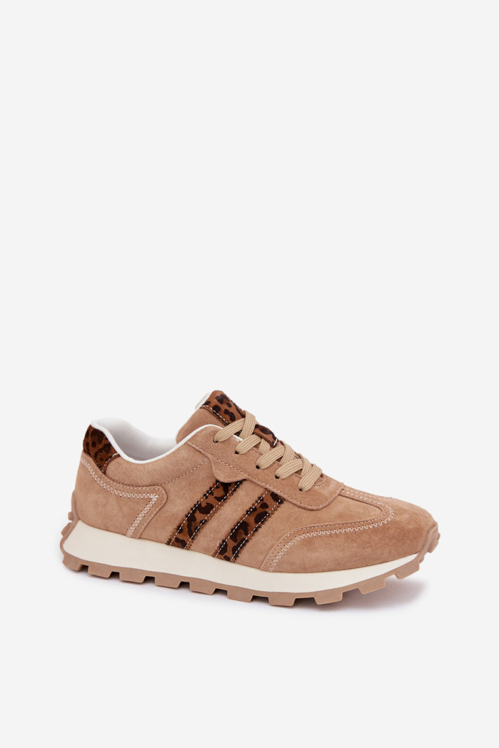 Step In Style Brown Suede Platform Trainers - view 2