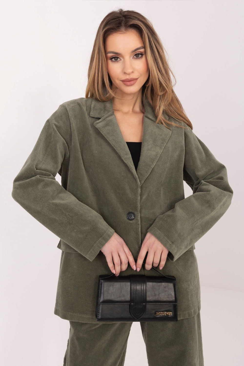 Rue Paris Khaki Long Sleeve Cotton Jacket