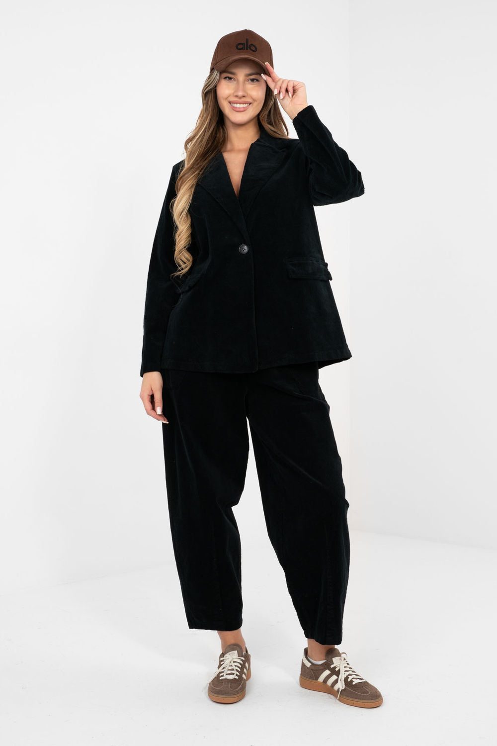 Rue Paris Black Long Sleeve Cotton Jacket - view 2