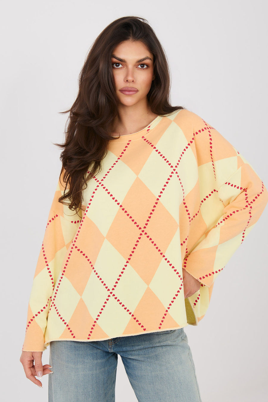 Factory Price Orange Bodycon Long Sleeve Sweatshirt