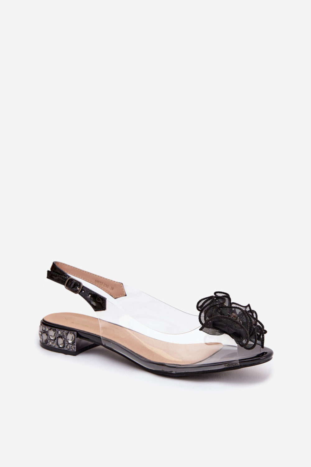 Step In Style Black Mesh Sandals - view 2