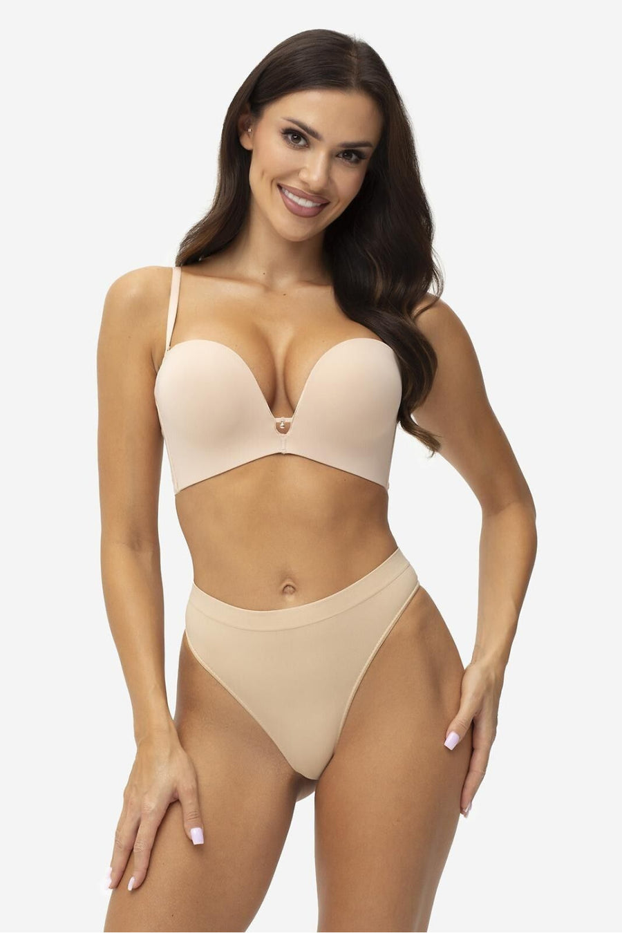 Gatta Joyce Beige Underwired Push-Up Bra