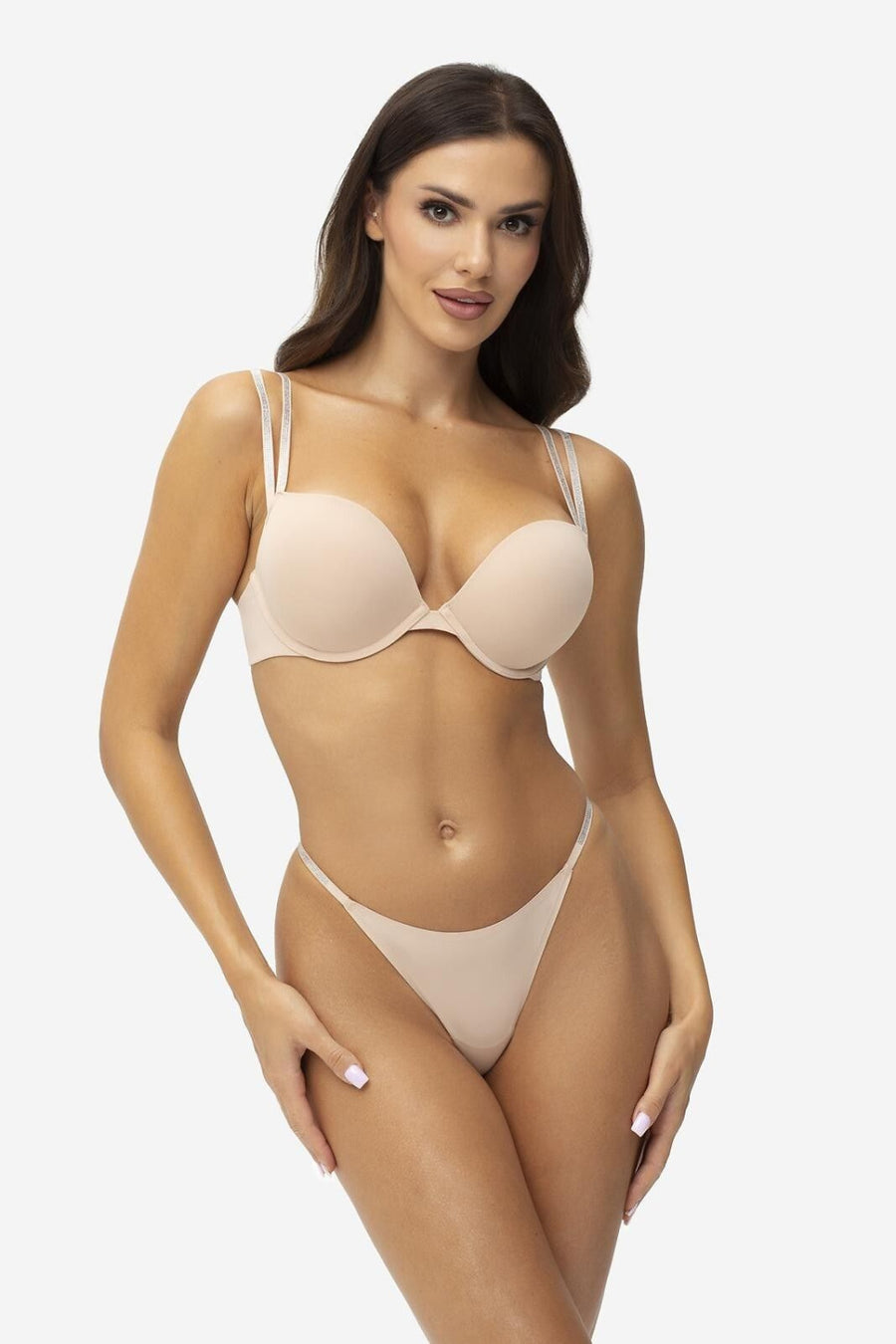 Gatta Wowefect Beige Underwired Push-Up Bra