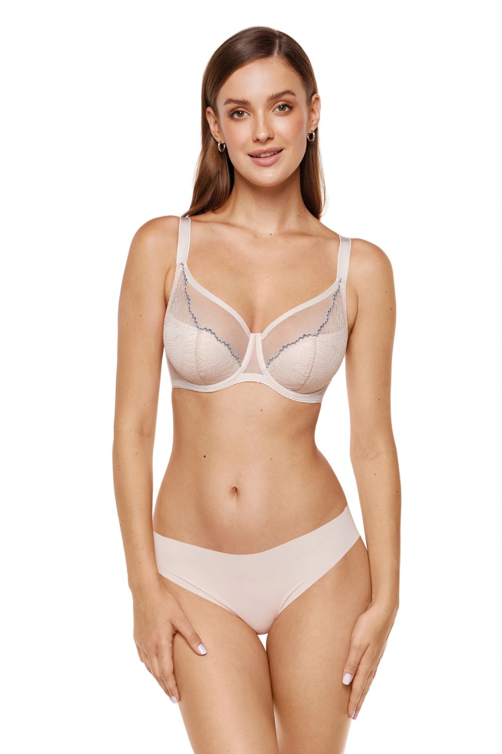 Gorteks Maja Beige Lace Semi-Soft Bra - view 2