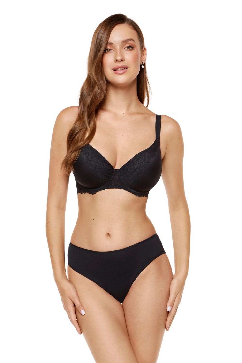 Gorteks Kiara Black Lace Padded Bra - view 2