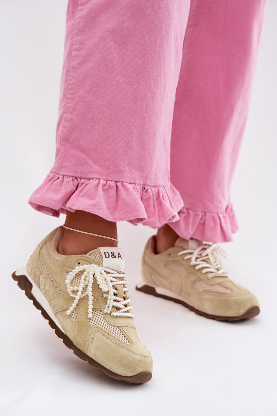 Step In Style Light Green Mesh Trainers