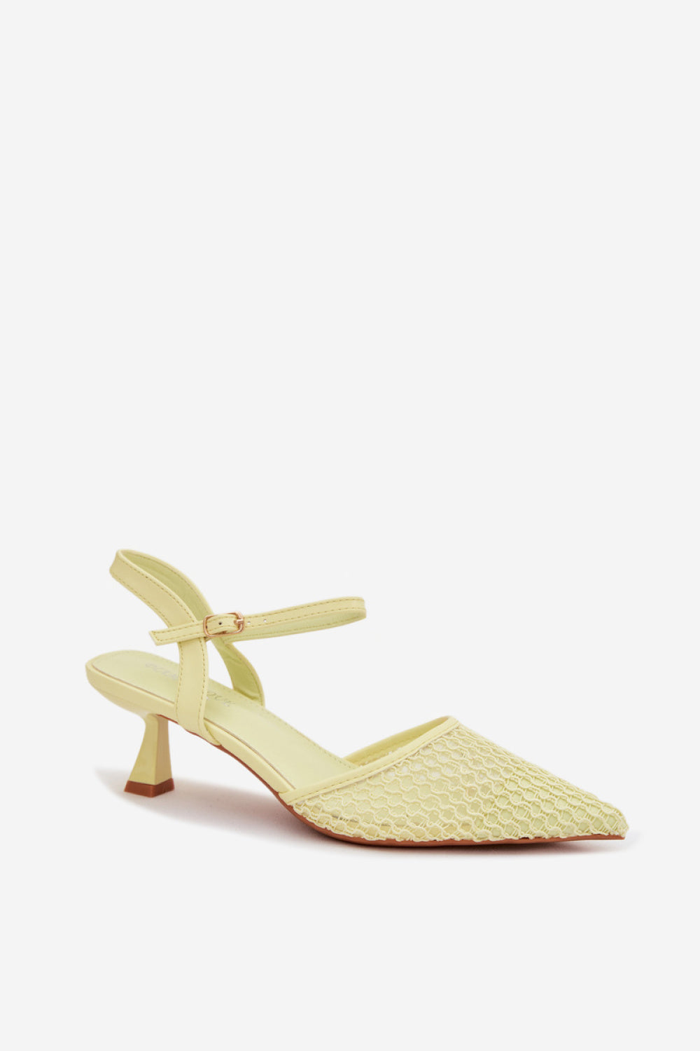 Step In Style Brilora Yellow Faux Leather Heeled Sandals - view 2