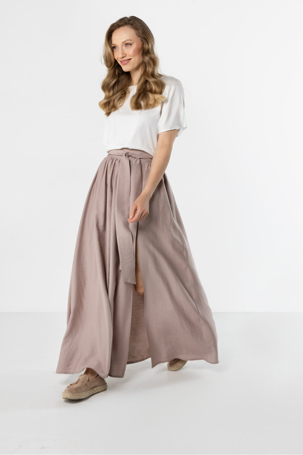 Awama High Waisted Maxi Skirt - view 2