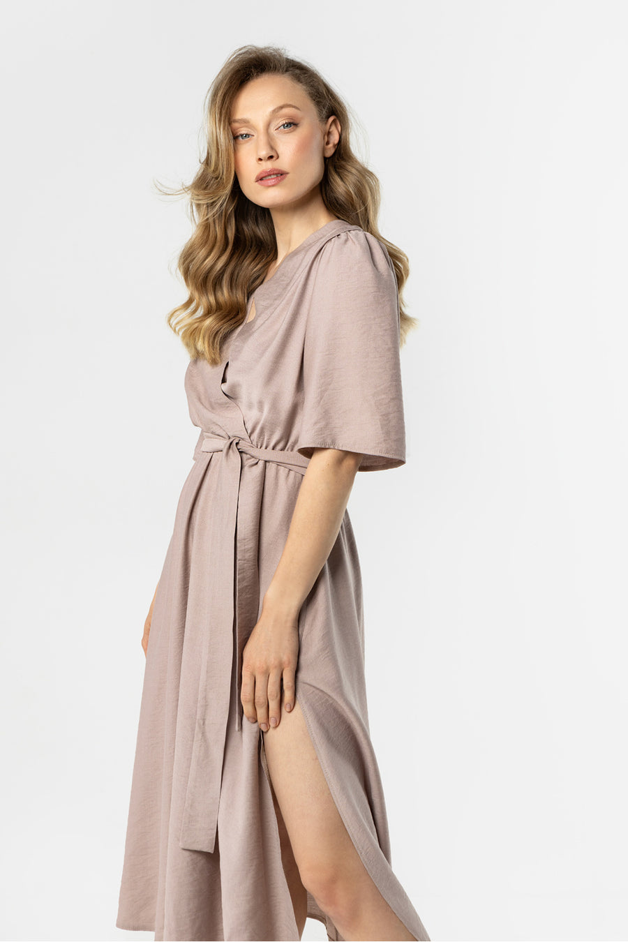 Awama Midi Wrap Dress