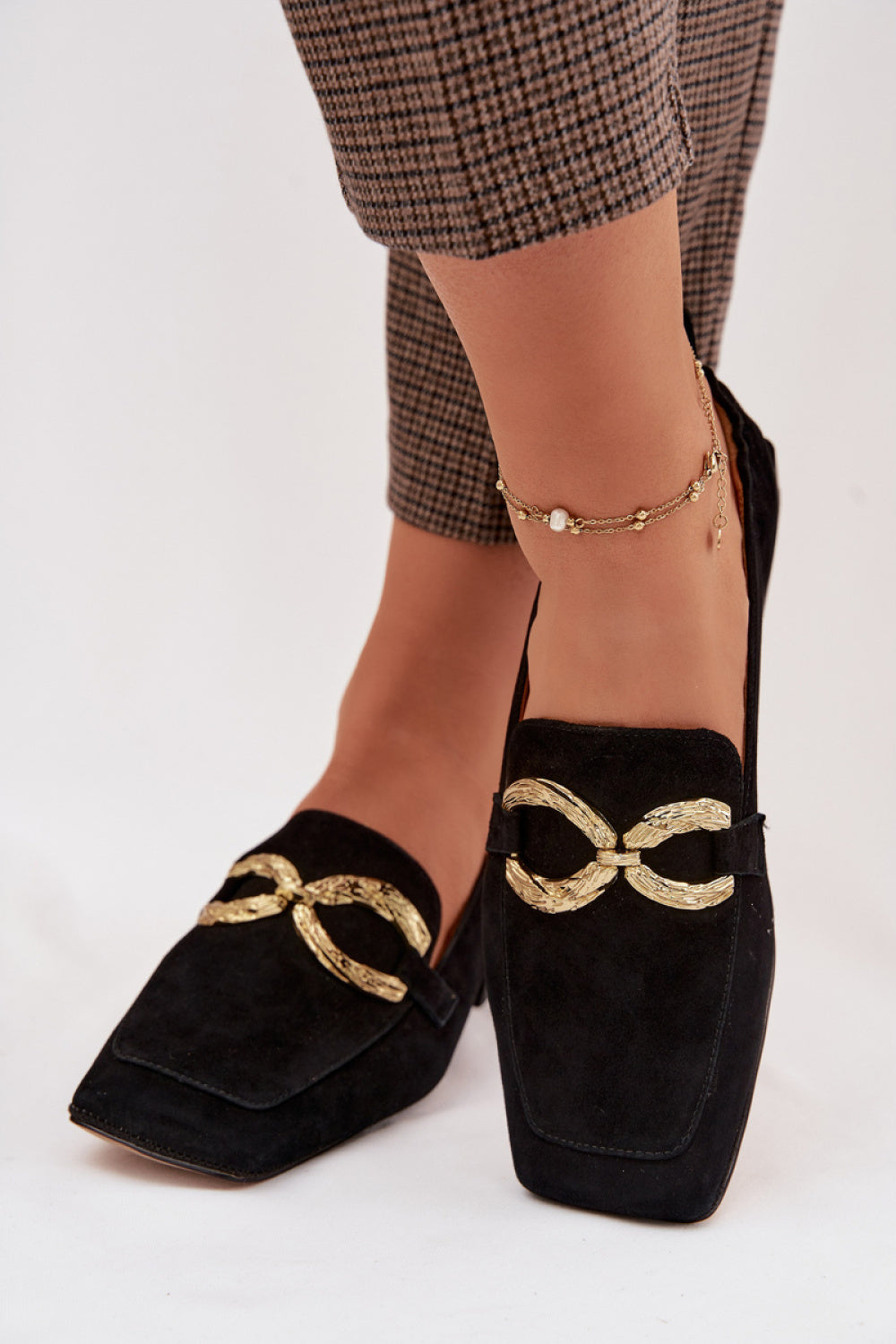 Step In Style Black Suede Flat Moccasins - view 3