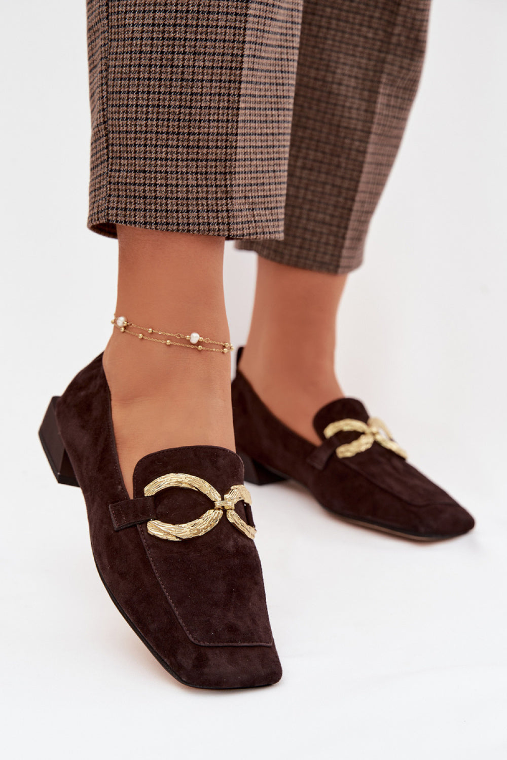Step In Style Chocolate Suede Flat Moccasins