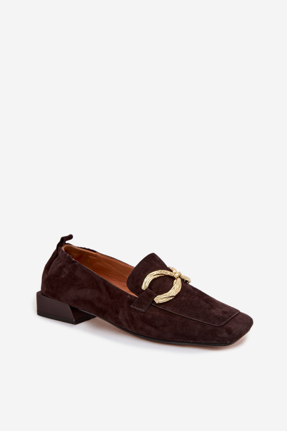 Step In Style Chocolate Suede Flat Moccasins - view 2