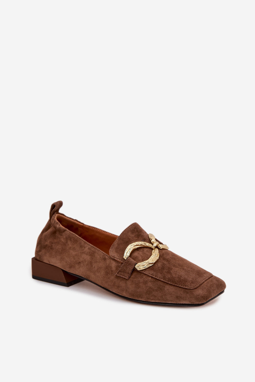 Step In Style Brown Suede Flat Moccasins - view 2
