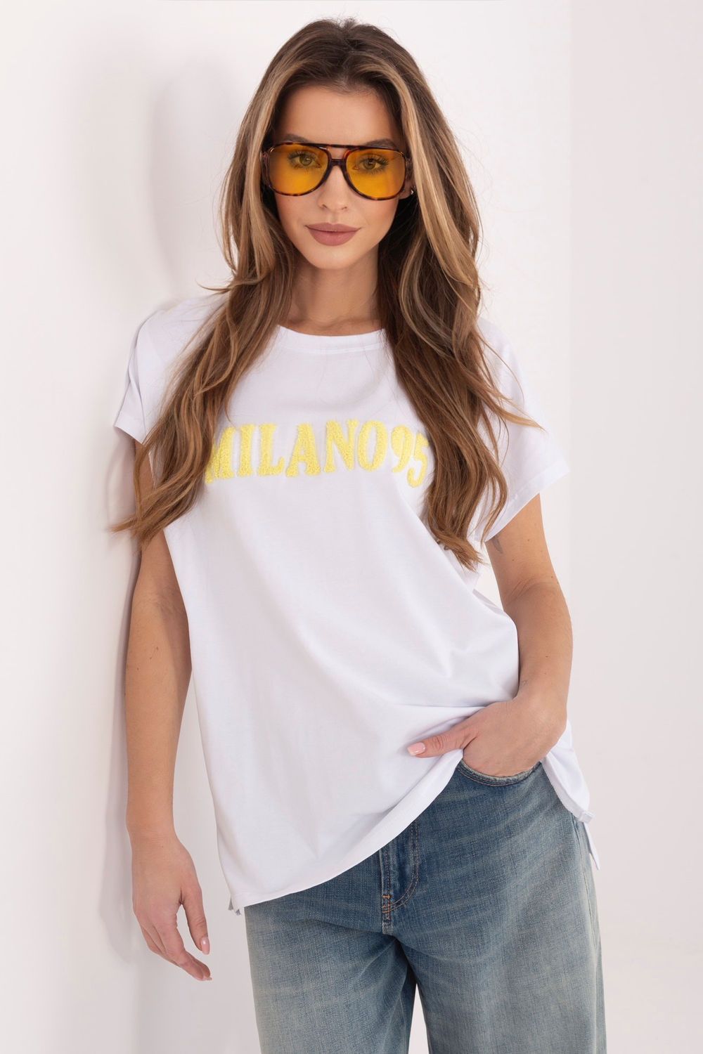 Relevance Yellow Short Sleeve Cotton T-Shirt
