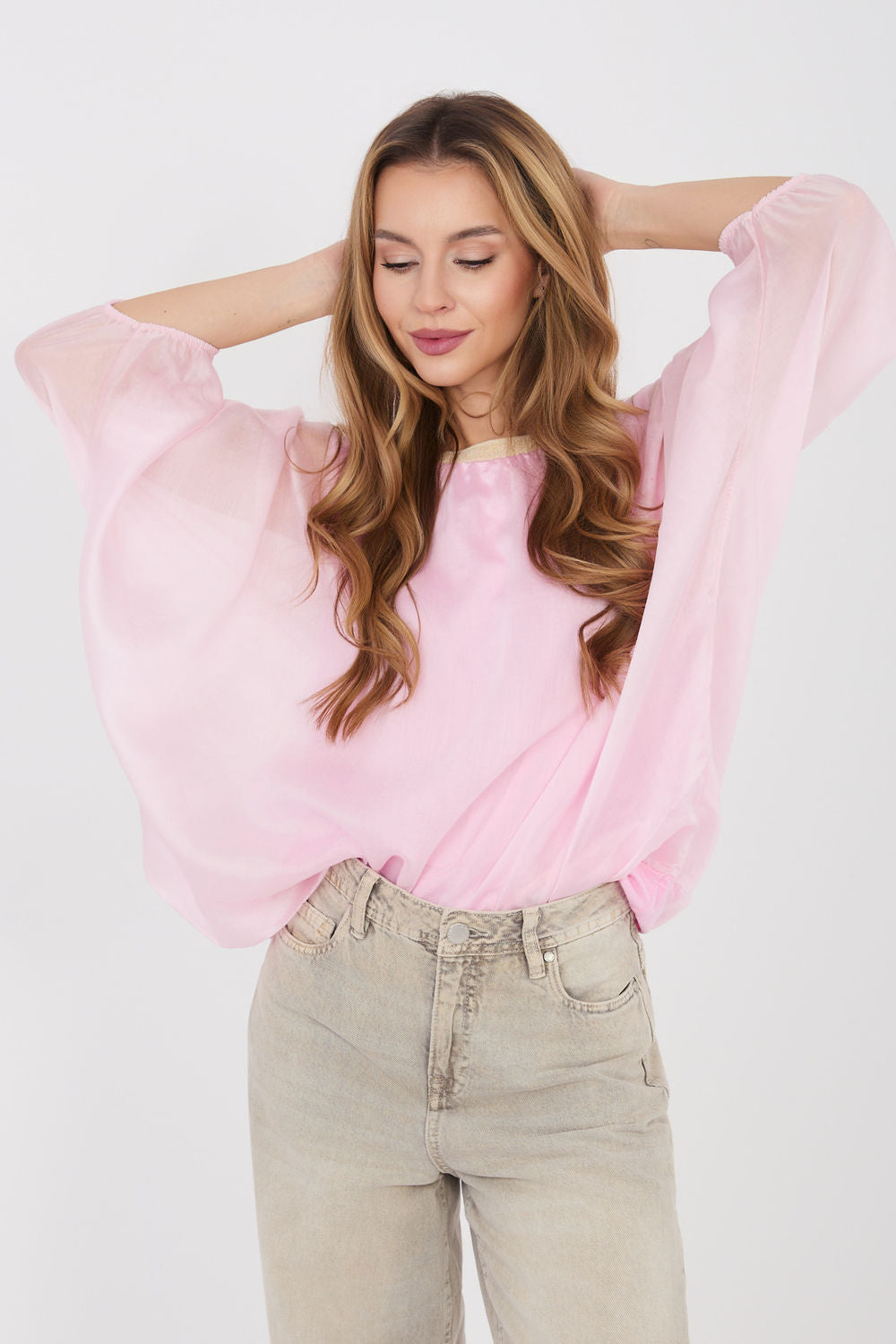 Italy Moda Light Pink Blouse