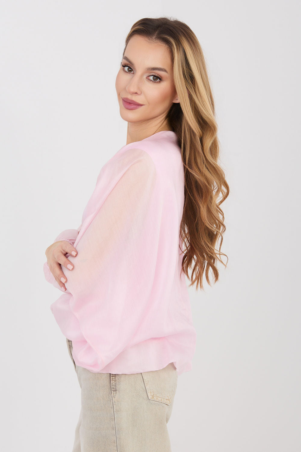 Italy Moda Light Pink Blouse - view 4