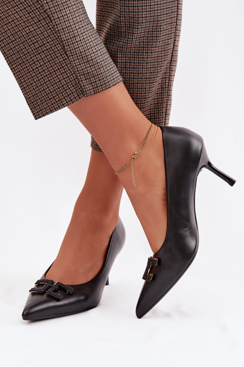 Step In Style Fivara Black Faux Leather High Heels - view 3