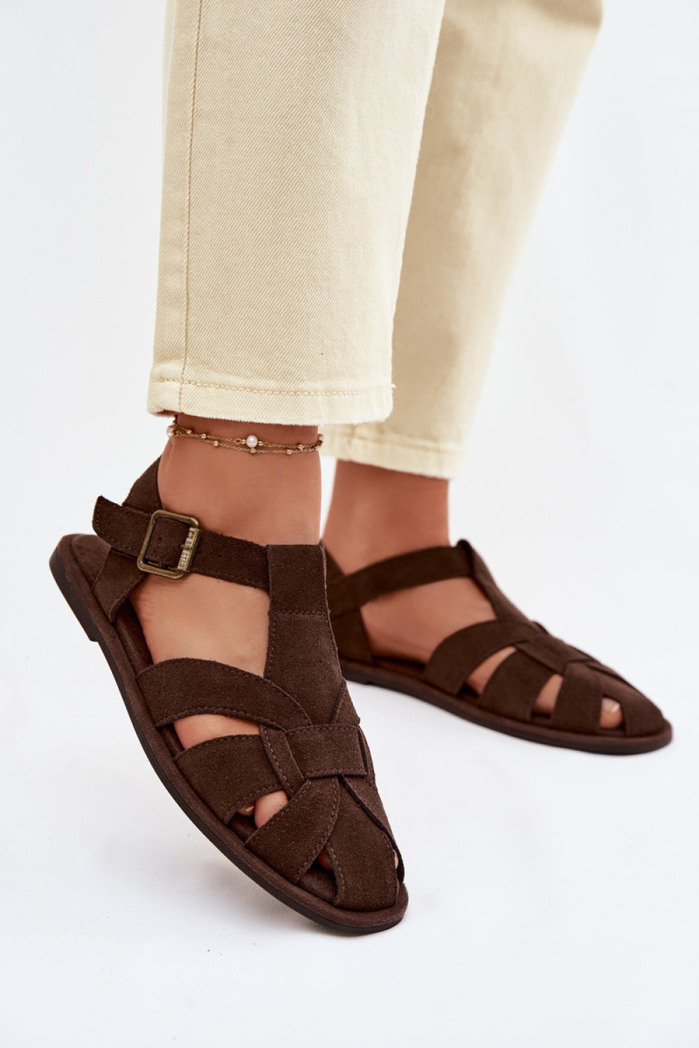 Step In Style Chocolate Sandals
