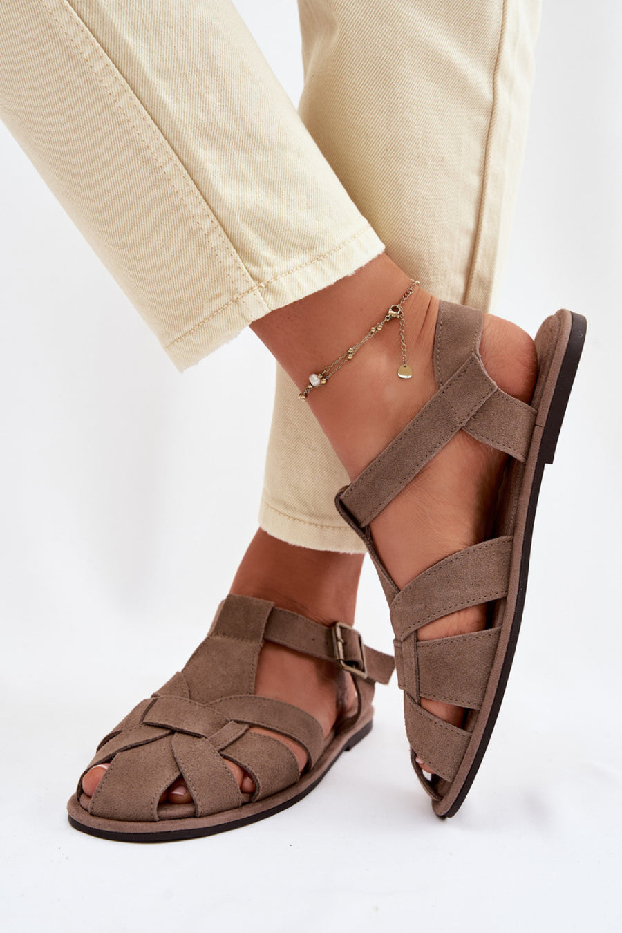 Step In Style Beige Sandals