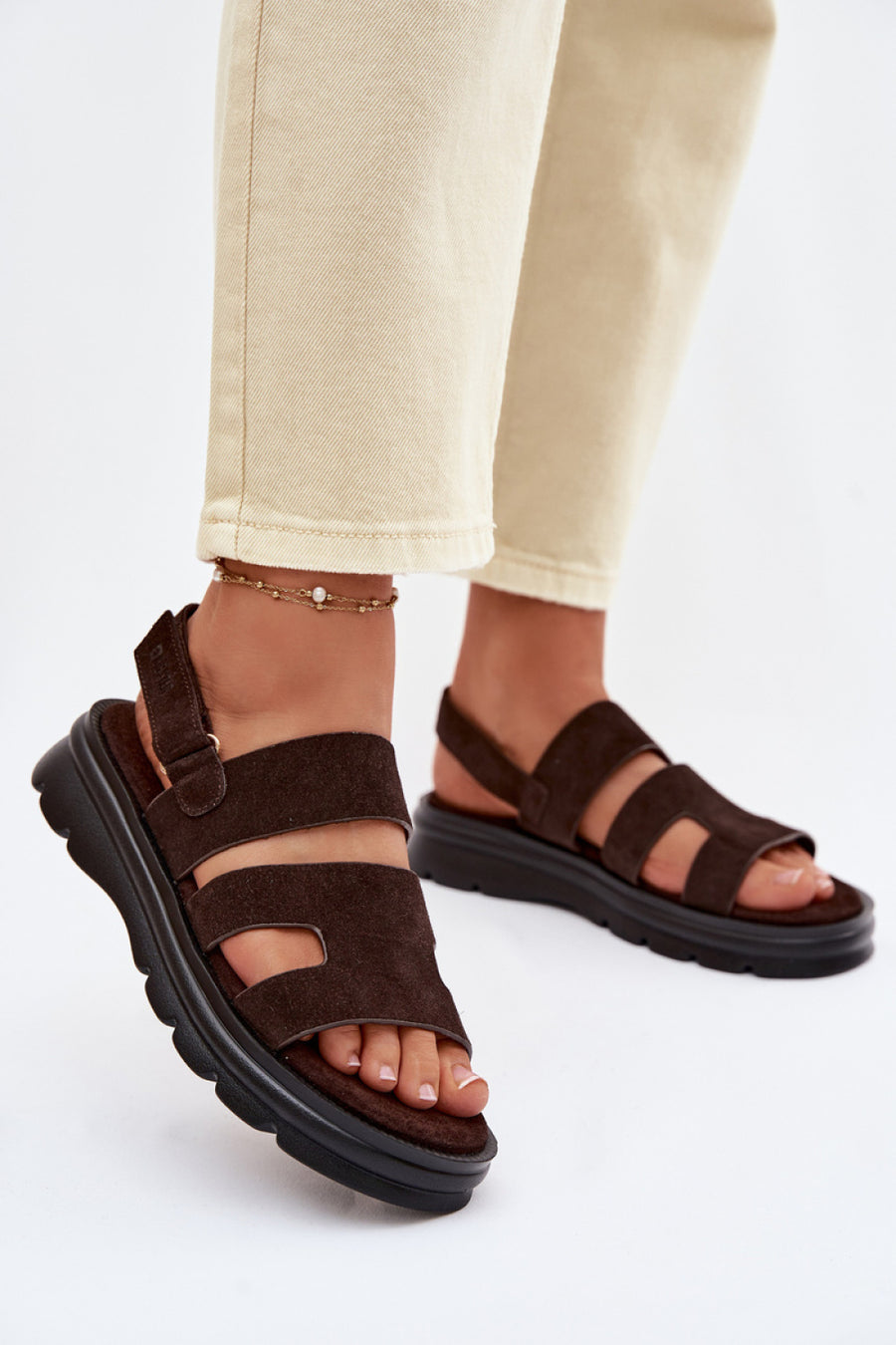 Step In Style Chocolate Sandals