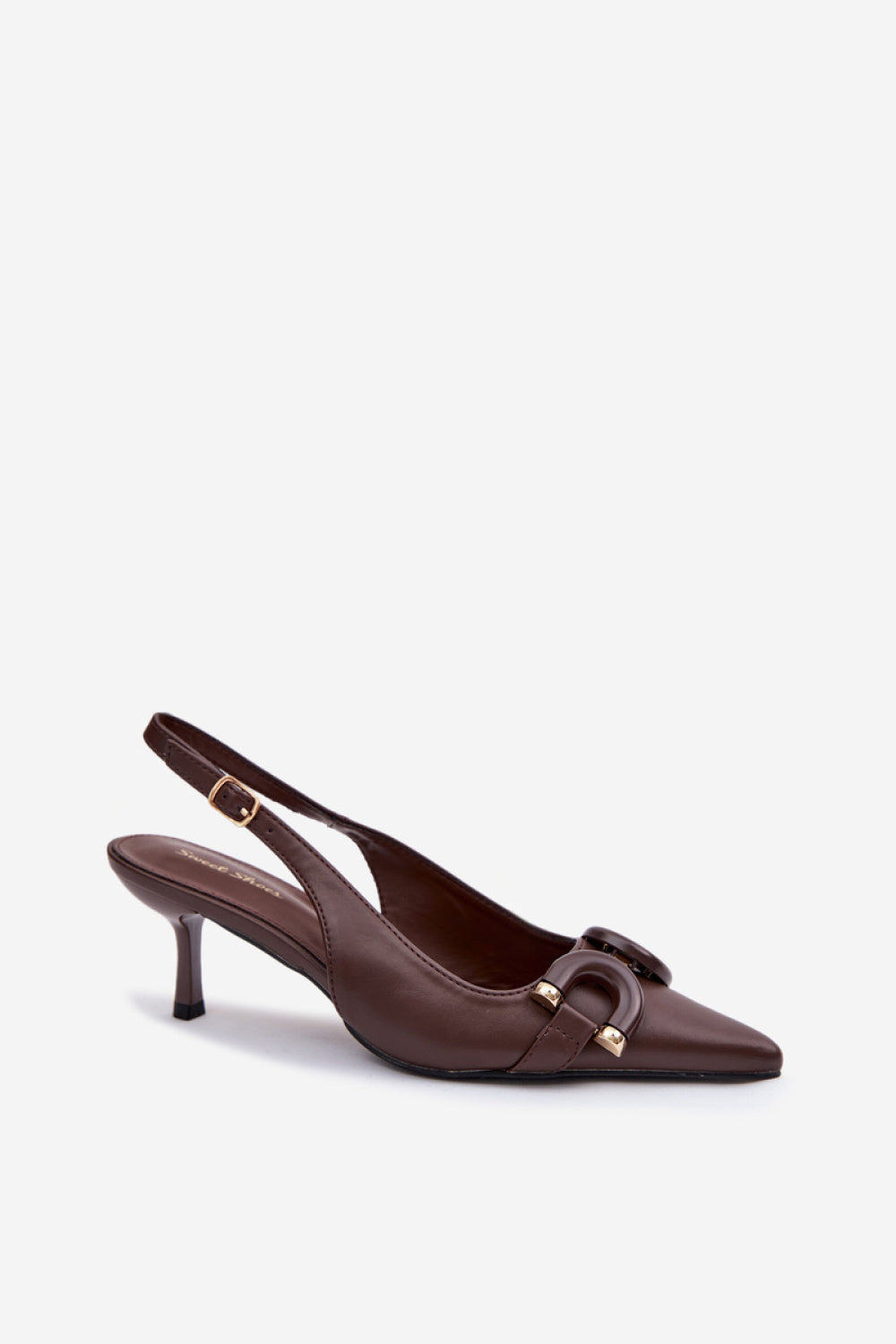 Step In Style Brienne Chocolate Heeled Sandals - view 2