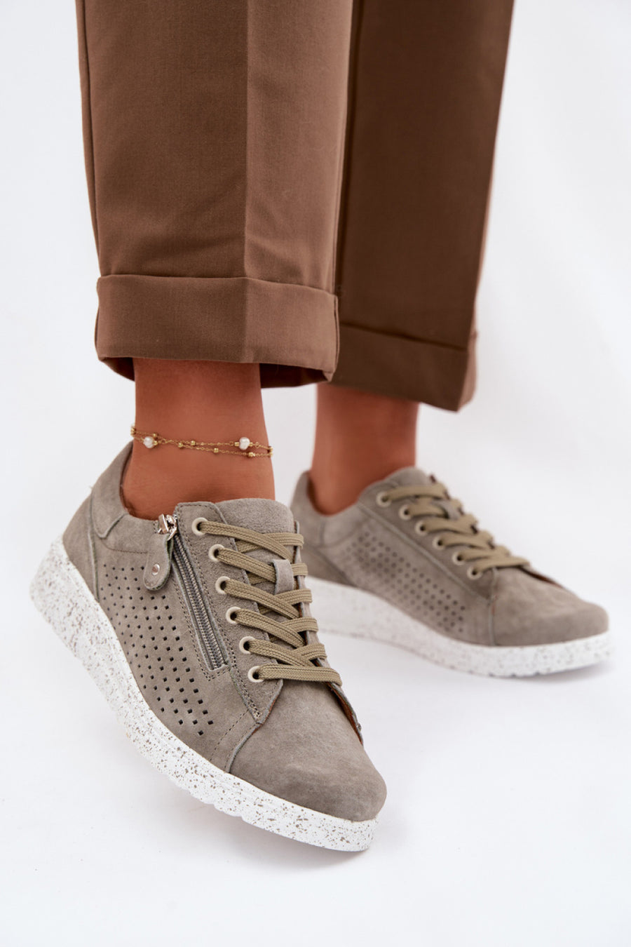 Step In Style Cemela Dark Green Shoes