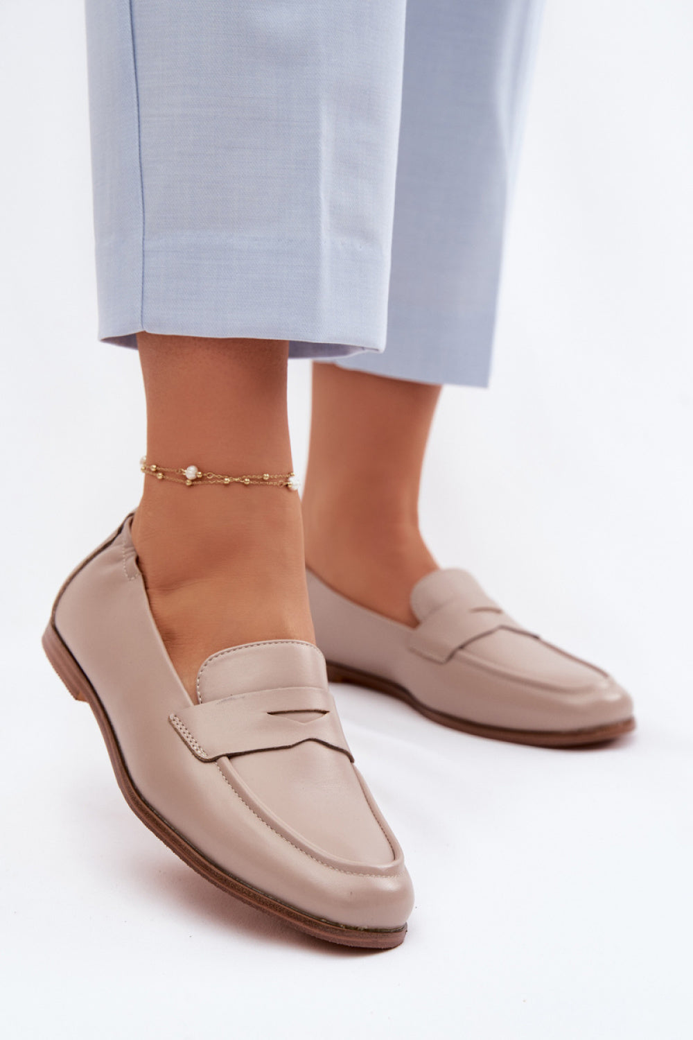 Step In Style Vinceza Beige Moccasins