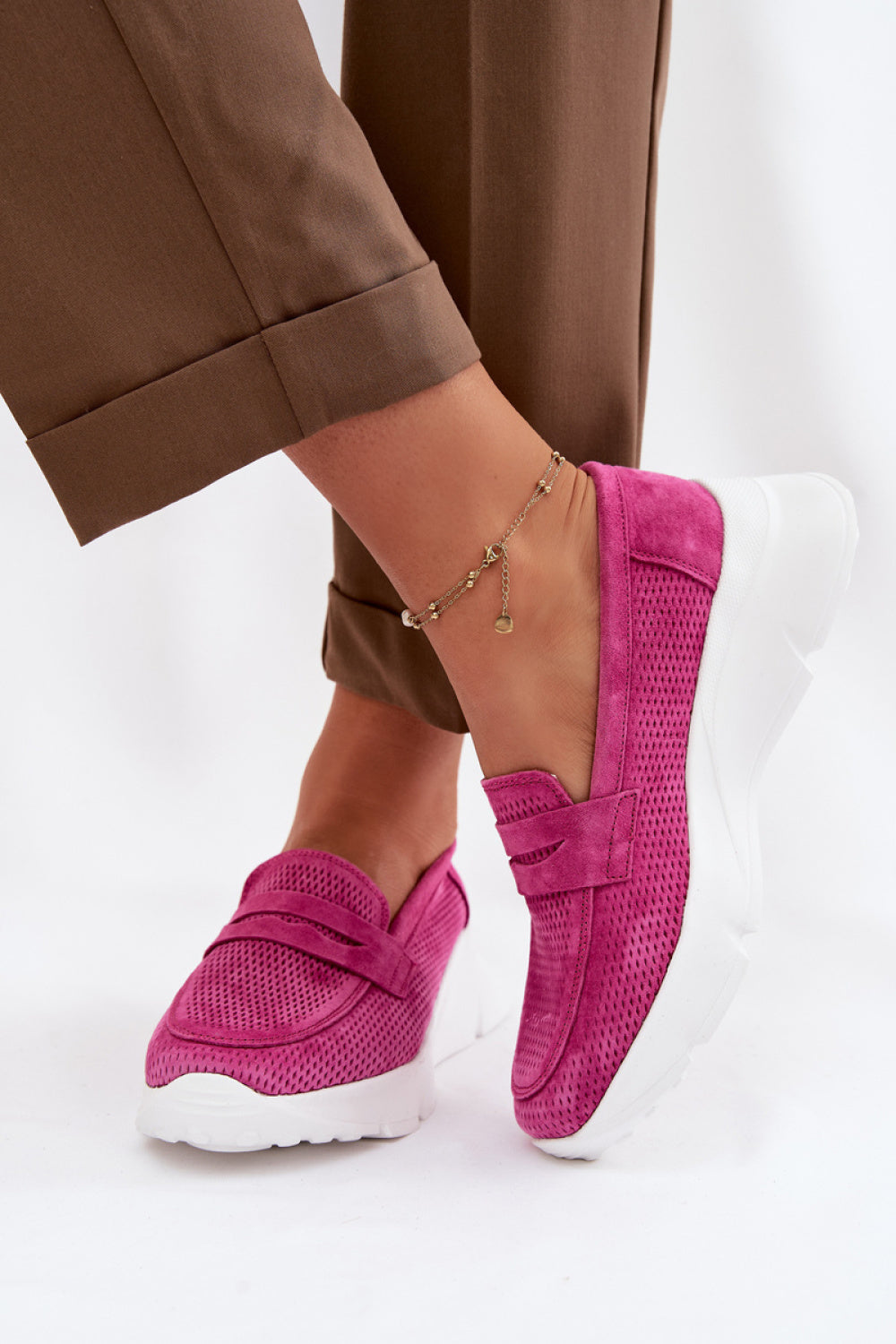 Step In Style Vinceza Fuchsia Moccasins - view 3