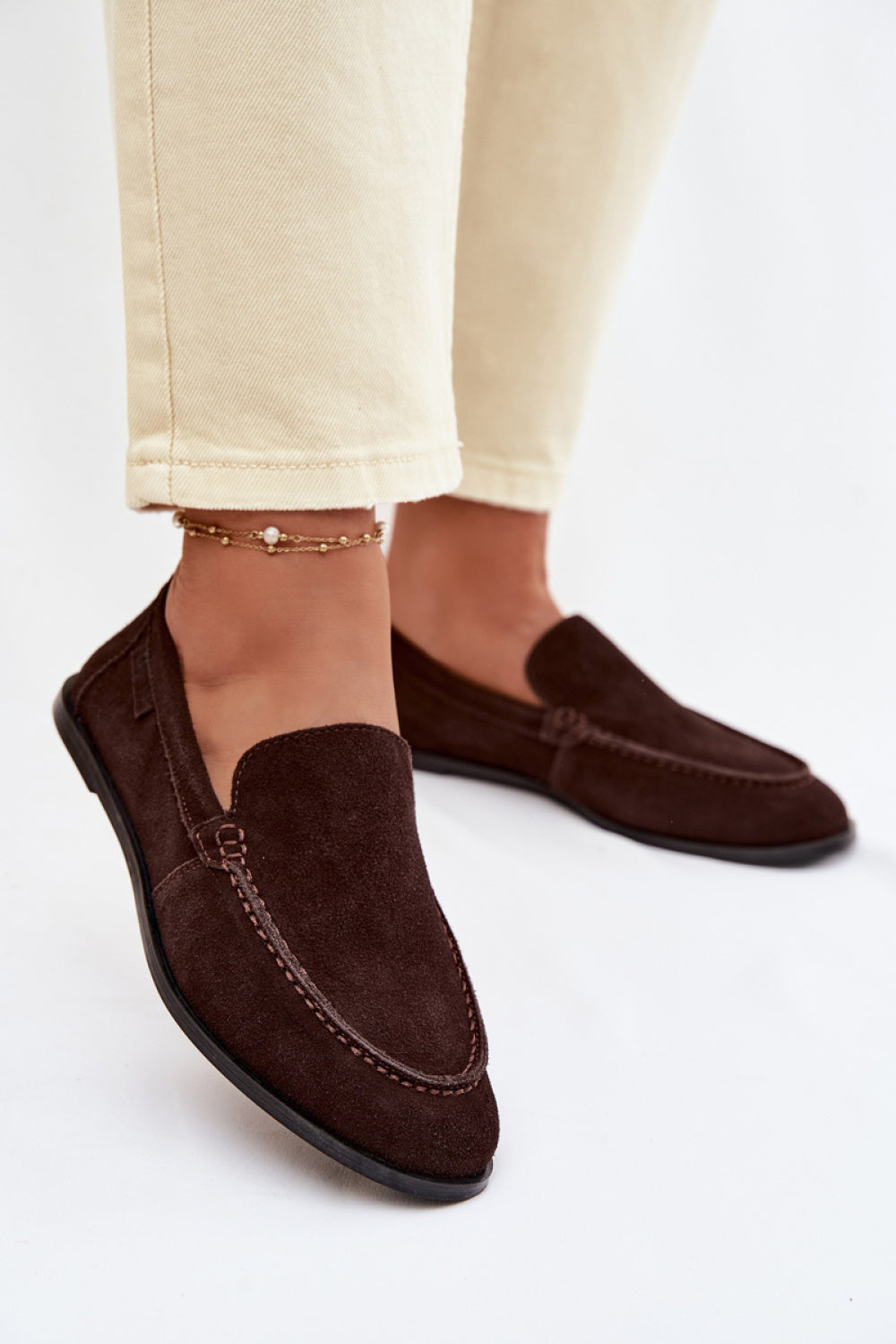Step In Style Chocolate Moccasins