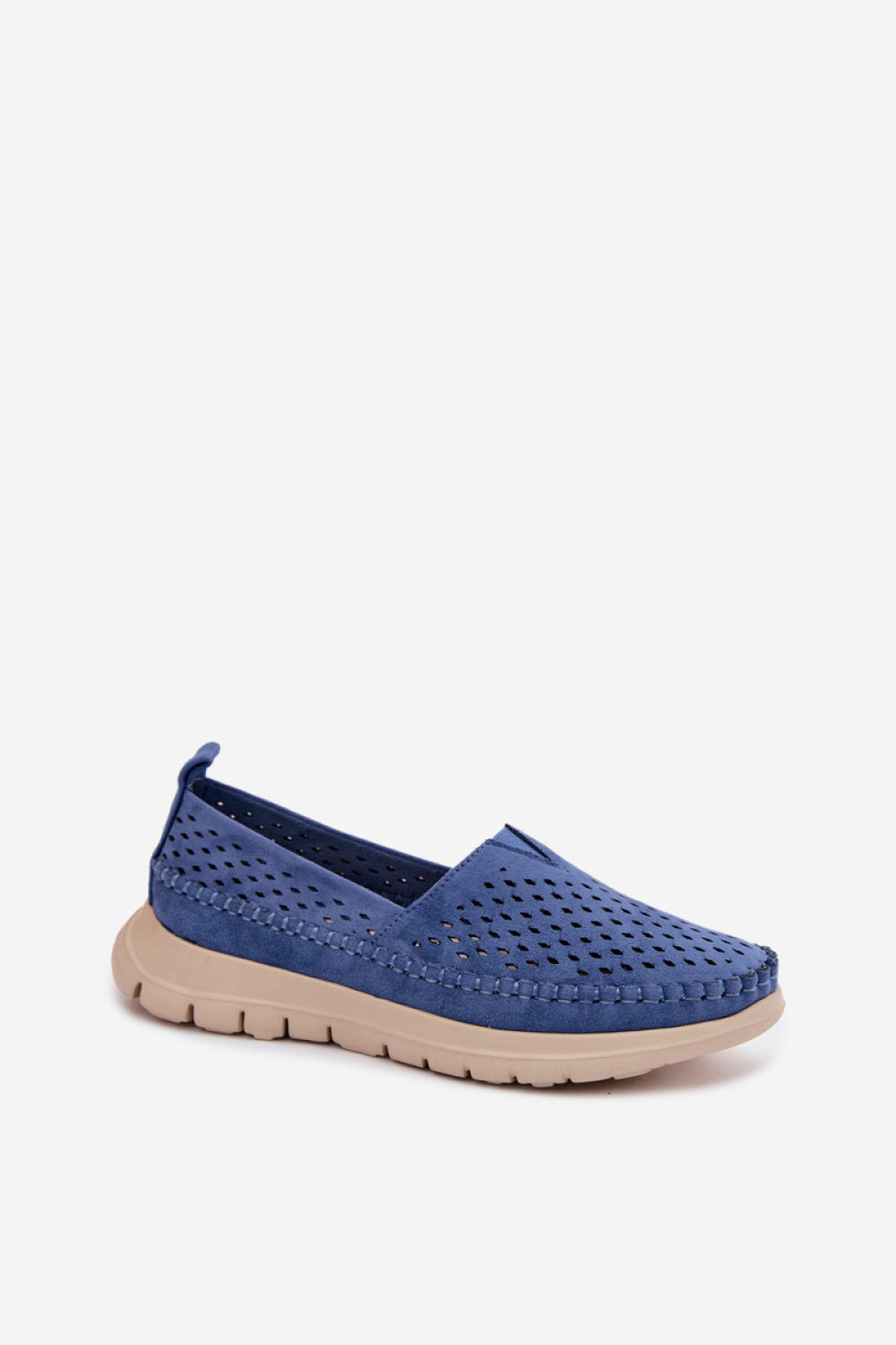 Step In Style Sergio Leone Blue Moccasins - view 2