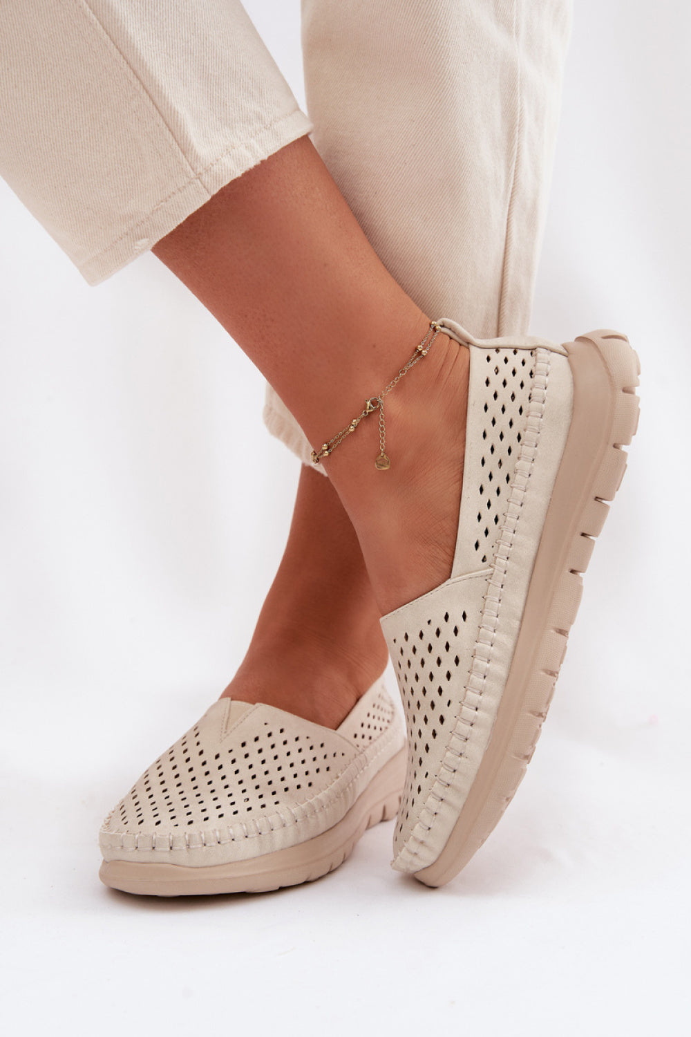 Step In Style Sergio Leone Gold Moccasins - view 3