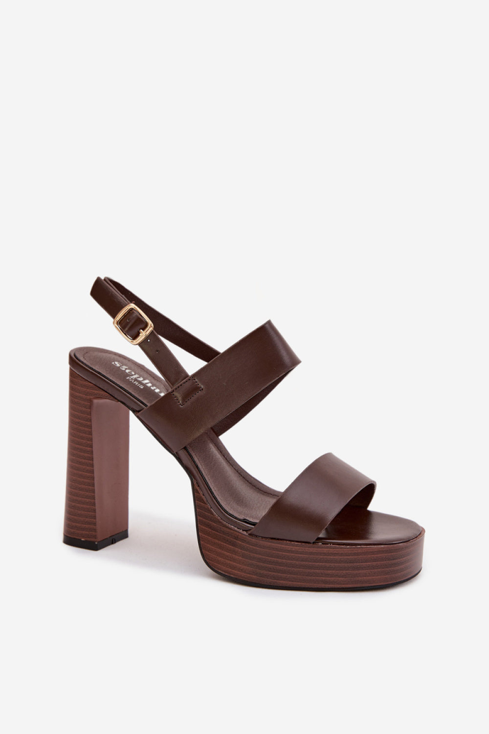 Step In Style Hanelia Chocolate Heeled Sandals - view 2