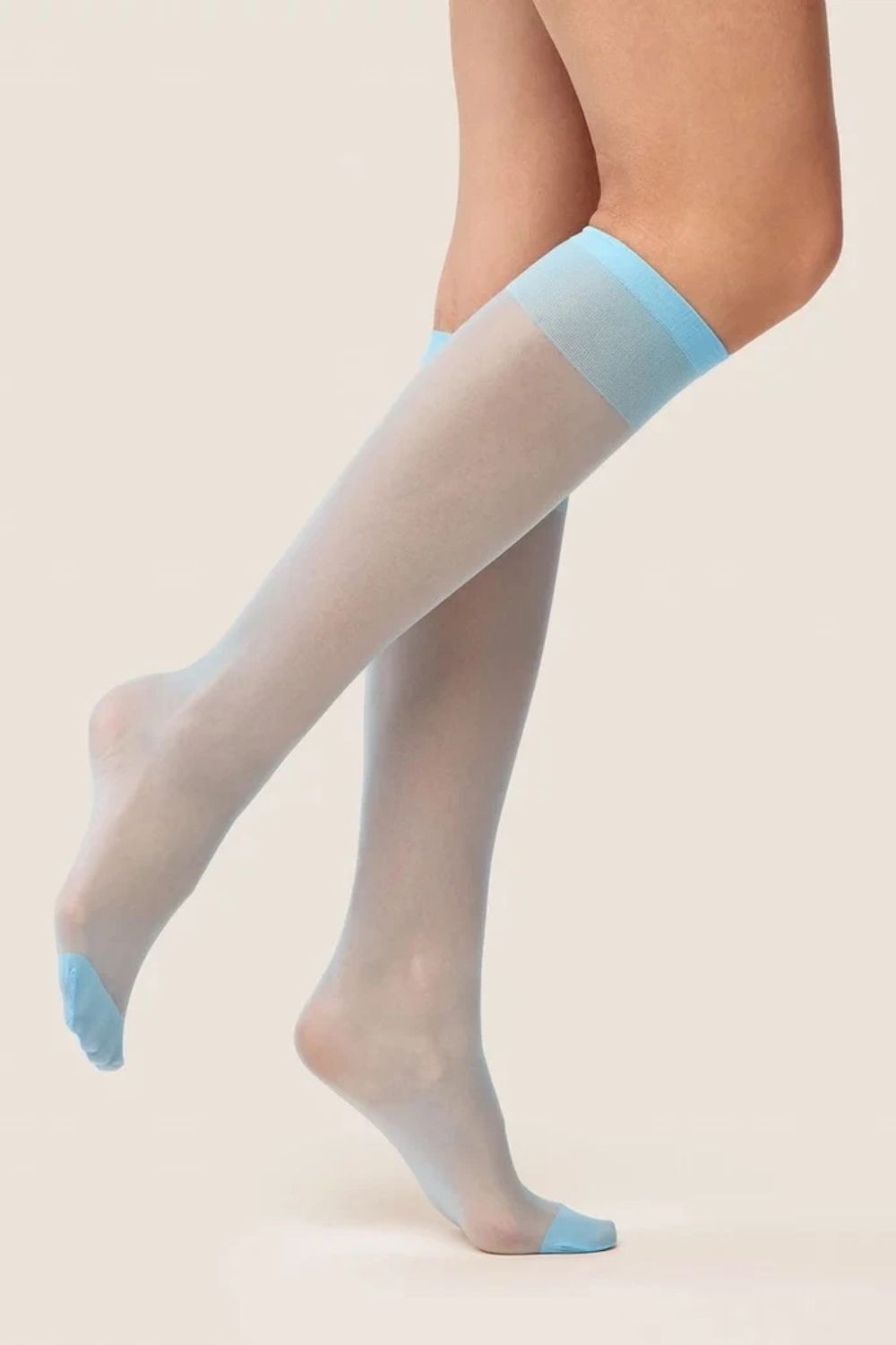 Gabriella Blue Knee High Socks