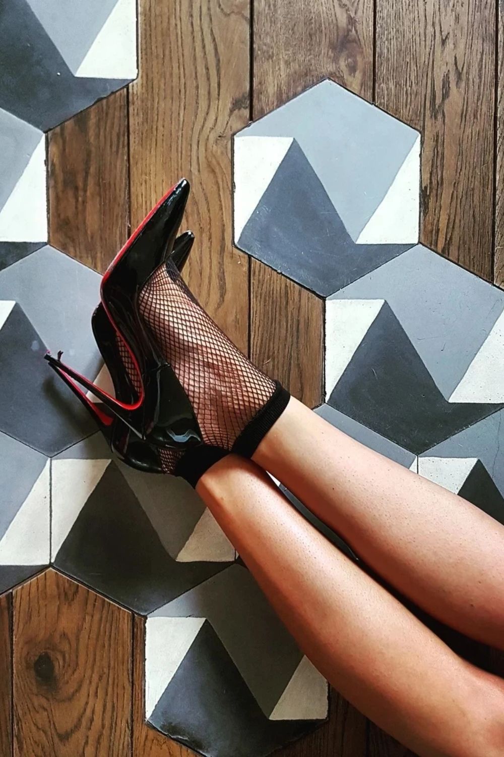 Gabriella Black Polyamide Socks - view 2