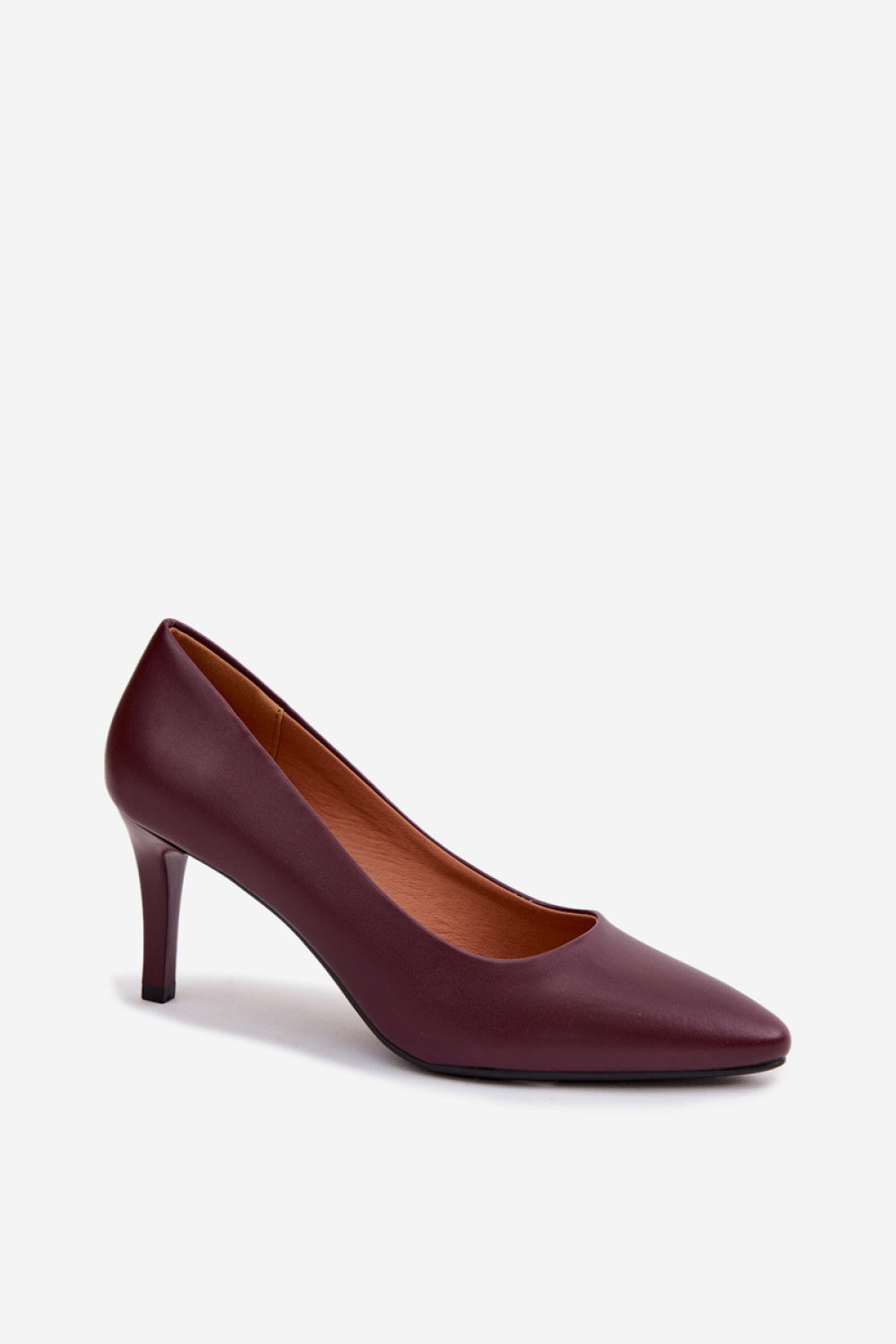 Step In Style Sergio Leone Burgundy High Heels - view 2
