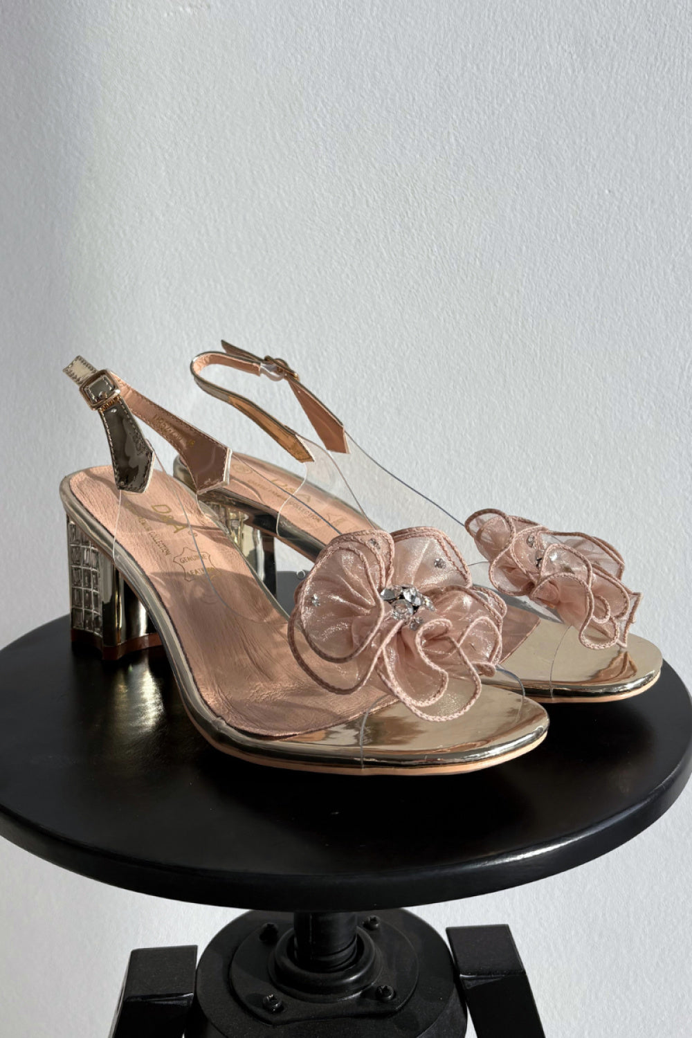 Step In Style Gold Heeled Sandals