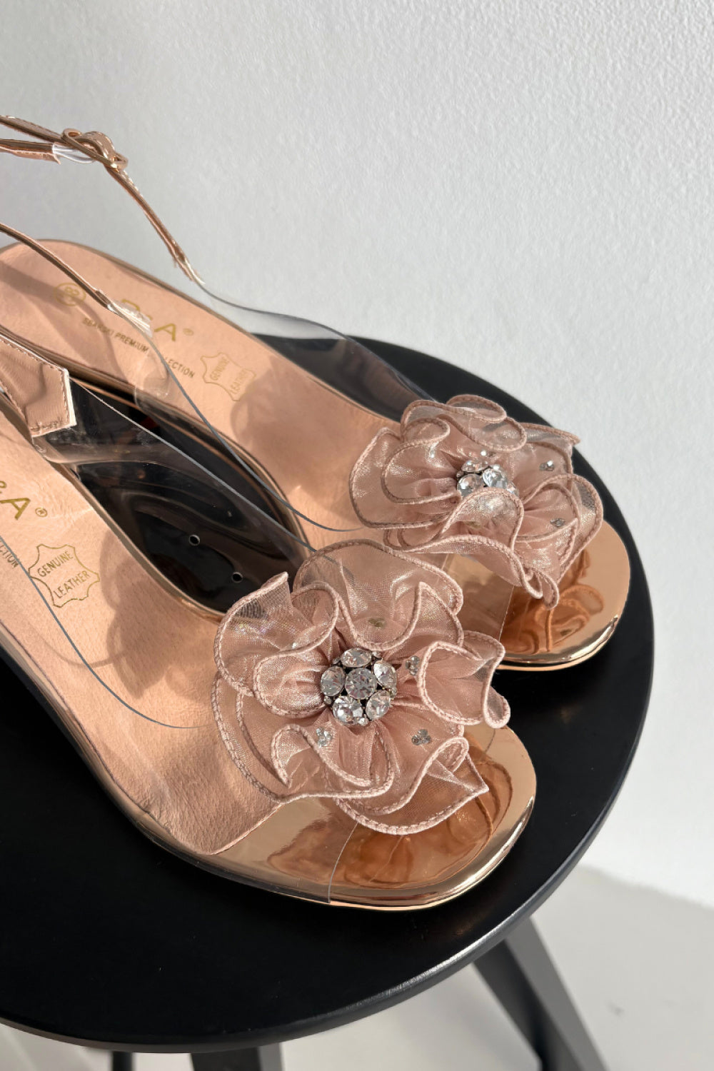 Step In Style Gold Heeled Sandals