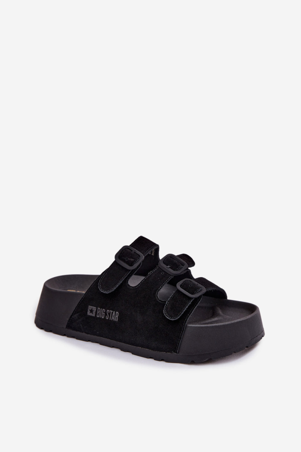 Step In Style Black Platform Sandals - view 2