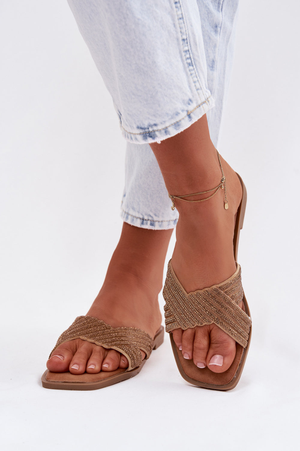 Step In Style Zinnia Gold Flip Flops - view 3
