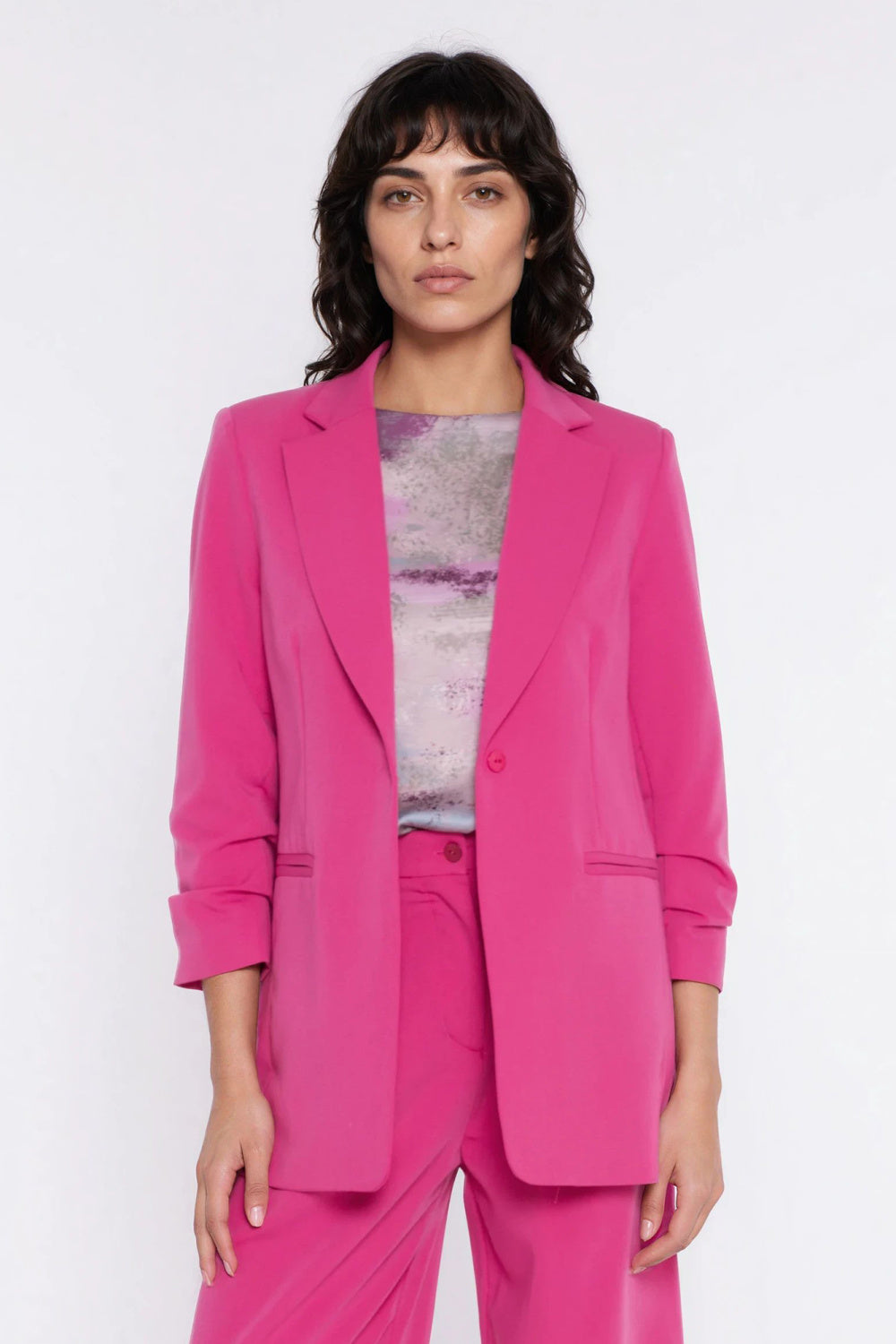 Nife Pink Pleated Jacket - view 4