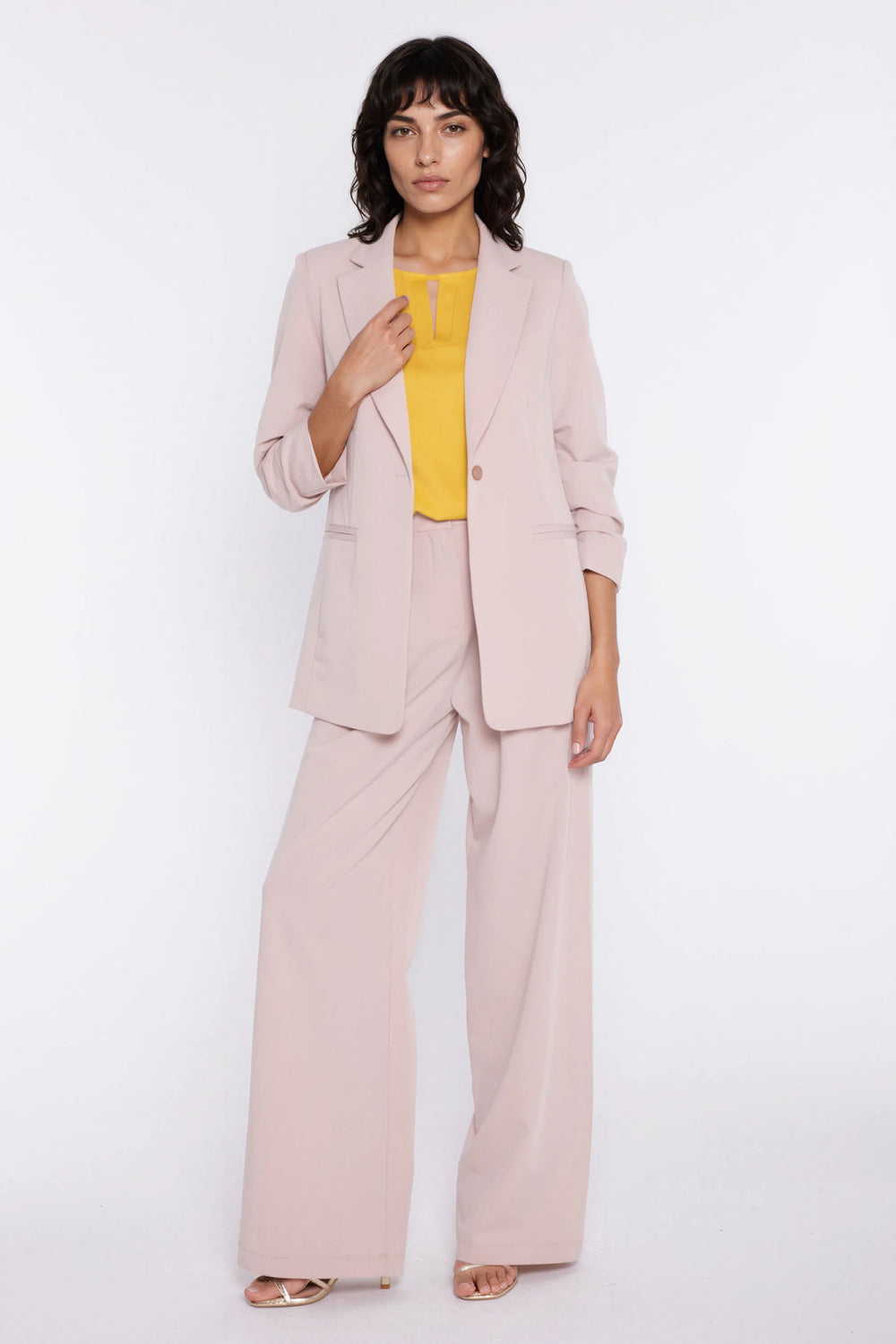 Nife Beige Jacket with Pockets - view 2