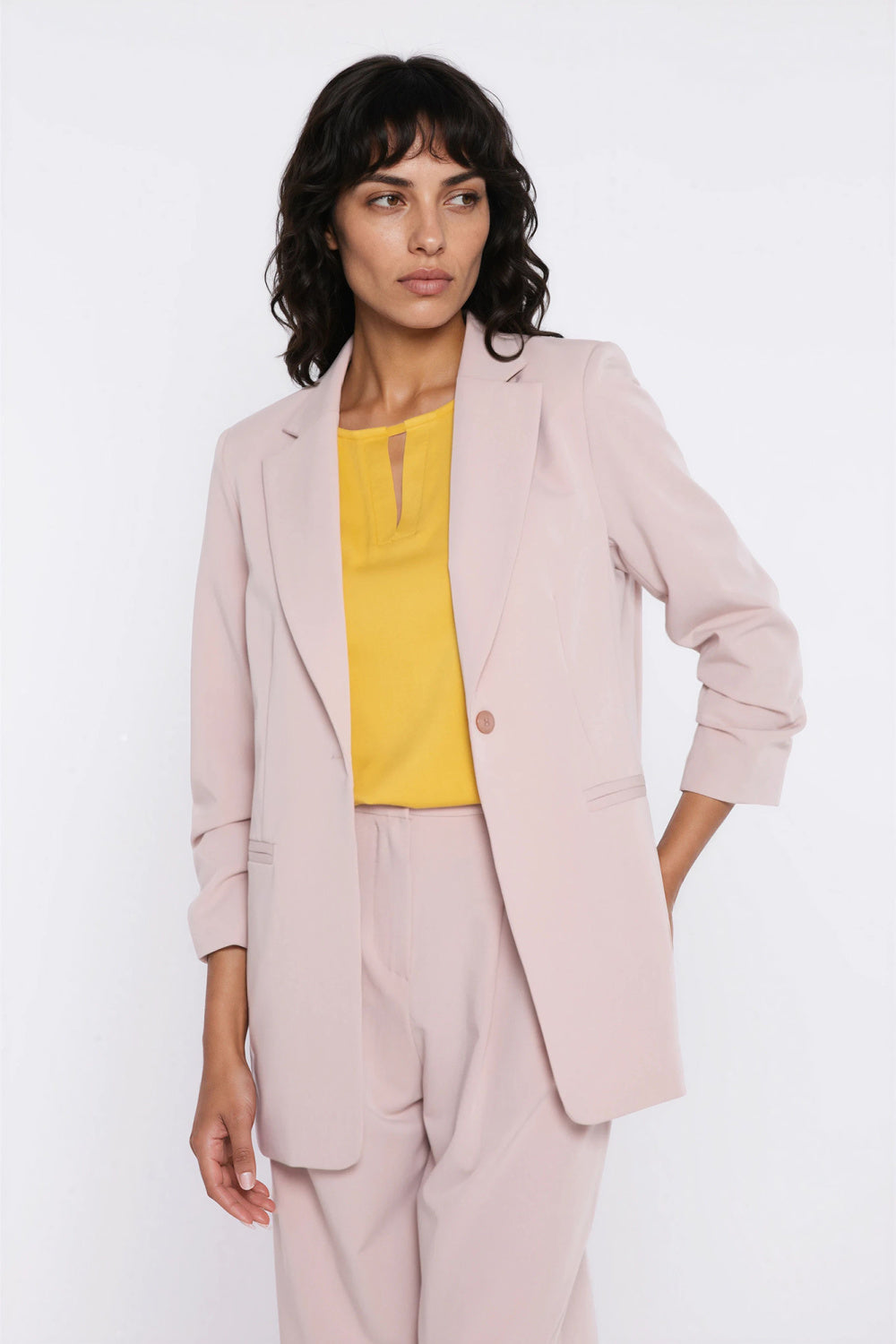 Nife Beige Jacket with Pockets - view 4
