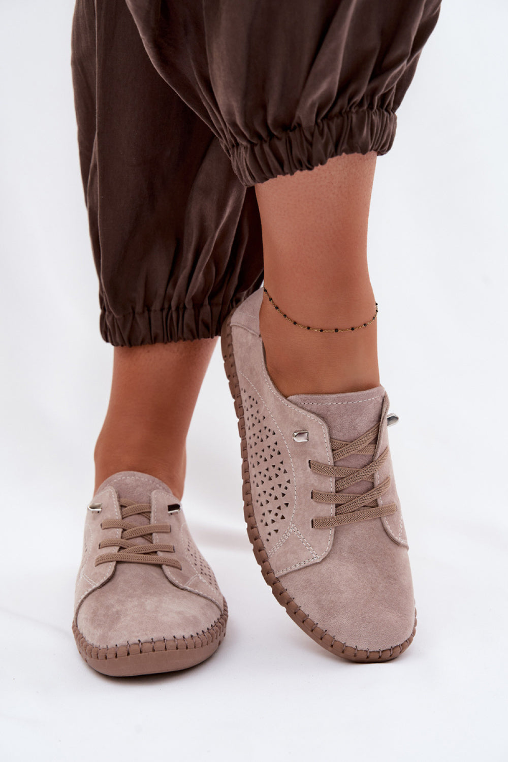 Step In Style Feliva Beige Suede Shoes - view 3