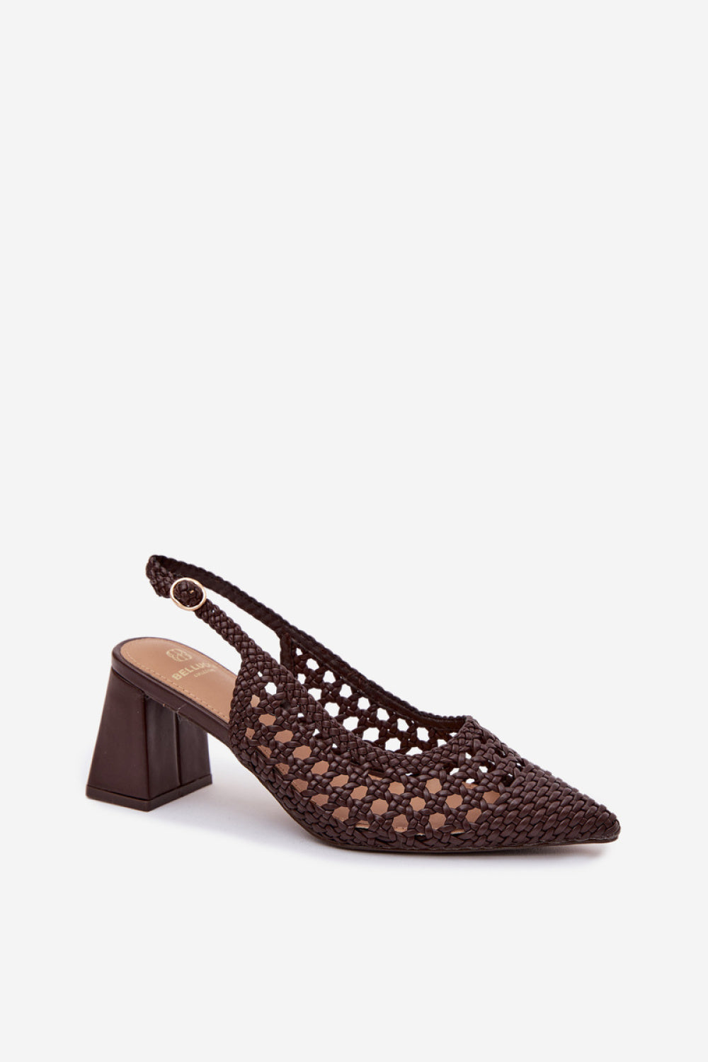 Step In Style Kedira Chocolate Block Heel Heeled Sandals - view 2