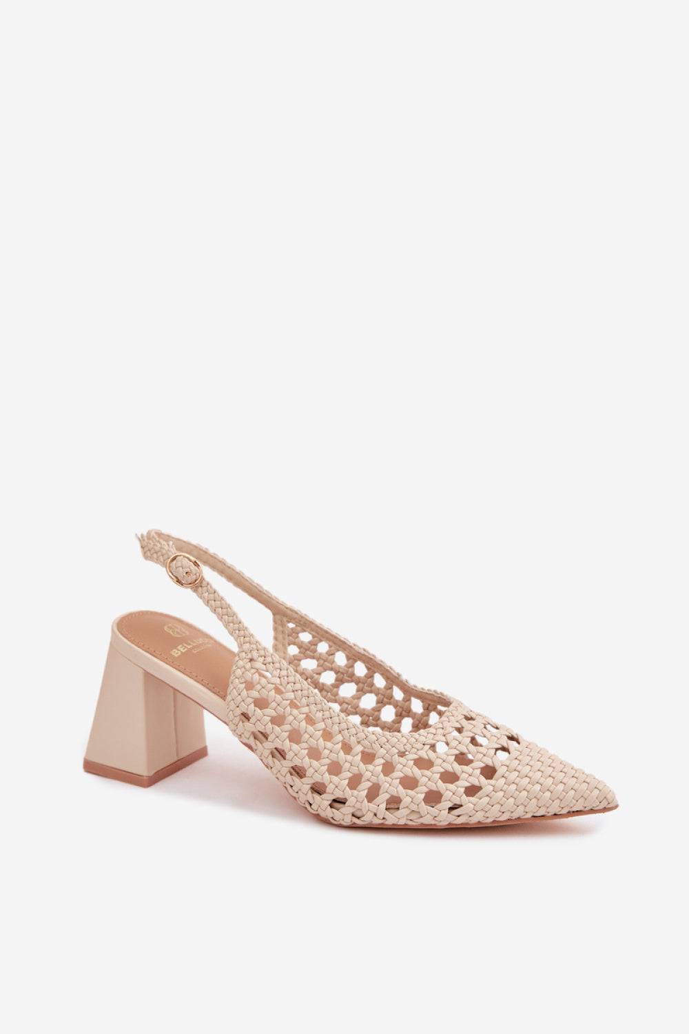 Step In Style Kedira Beige Block Heel Heeled Sandals - view 2