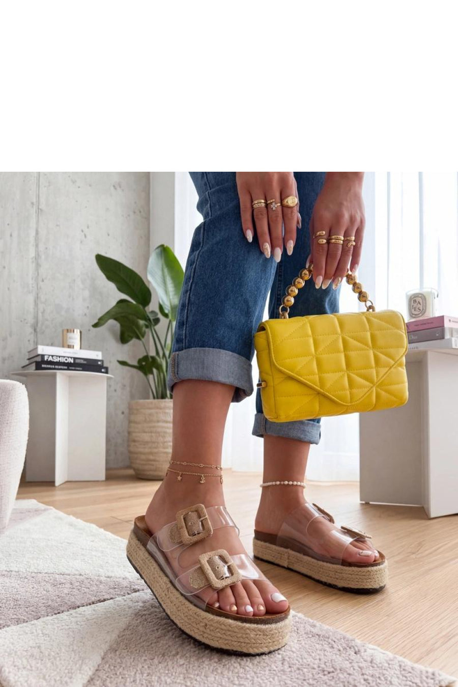 Solea Leontine Light Brown Platform Sandals