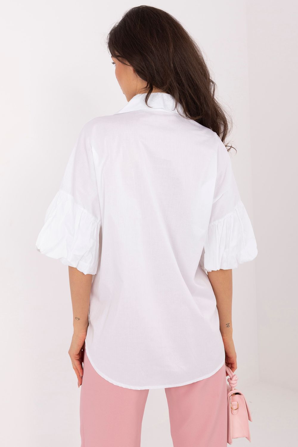 Italy Moda White Cotton Shirt - view 5
