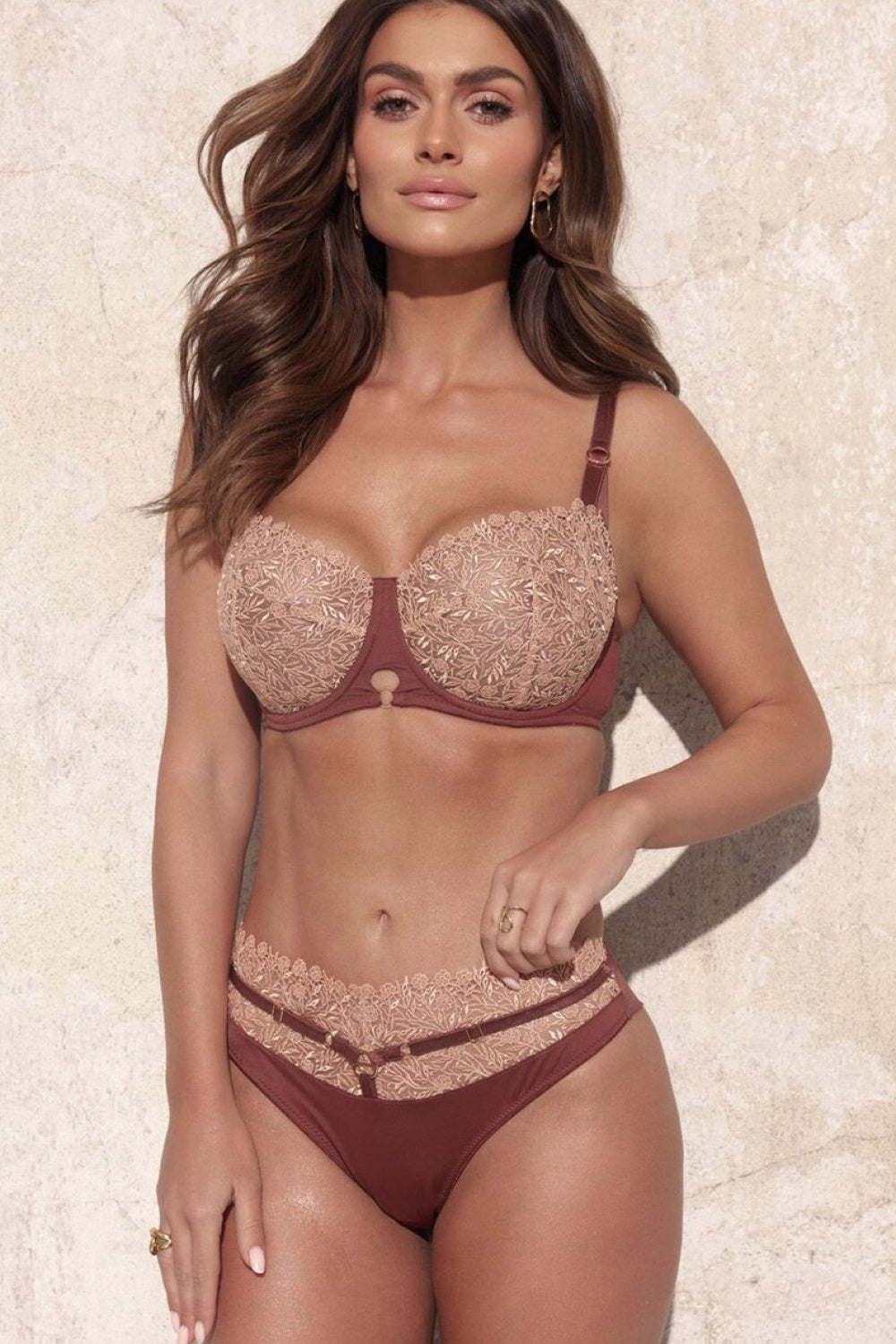 Kinga Liv Beige Lace Soft Bra - view 2