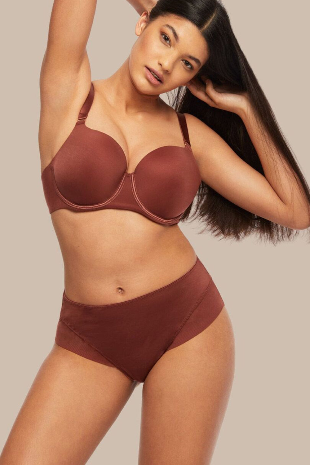 Kinga Comfort Brown Mesh Knickers