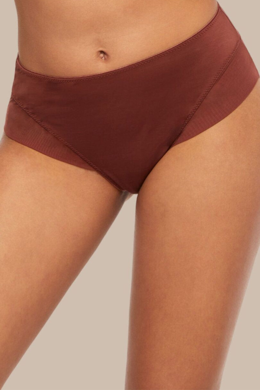 Kinga Comfort Brown Mesh Knickers - view 2